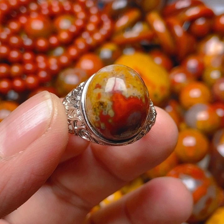 玛瑙/玉髓未镶嵌戒指