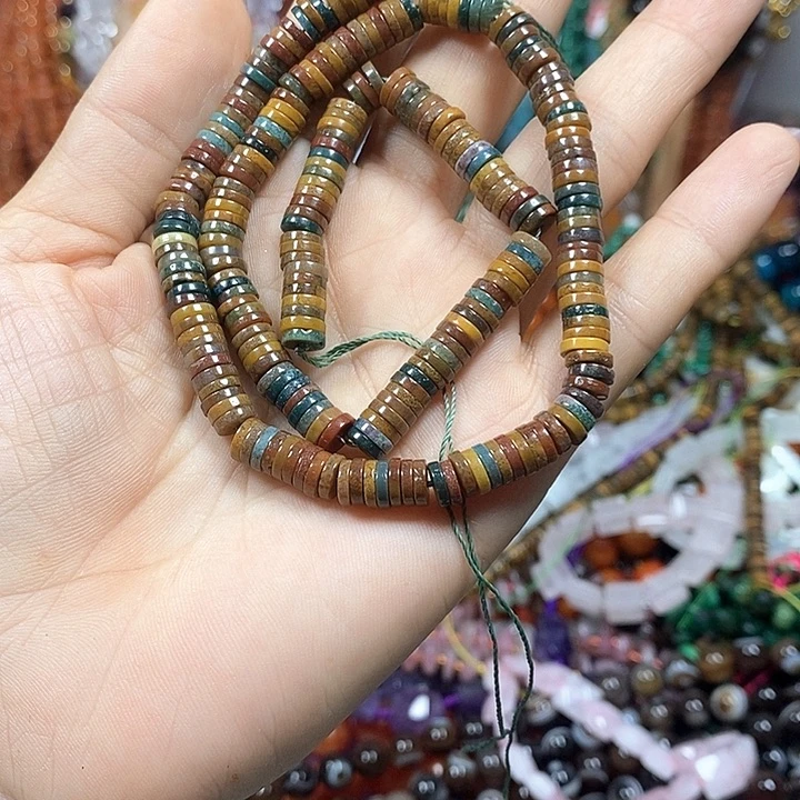 未镶嵌玛瑙/玉髓珠宝半成品海洋卡6*1mm