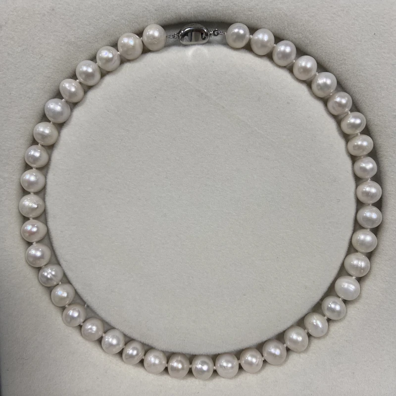 淡水天然珍珠10-11mm大点位全珠新人福利款必入妈妈项链圆形气质