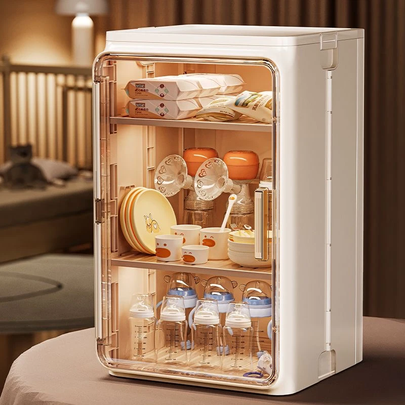 奶瓶收纳盒家用宝宝辅食餐具奶嘴晾干柜多层马克杯架沥水杯收纳架