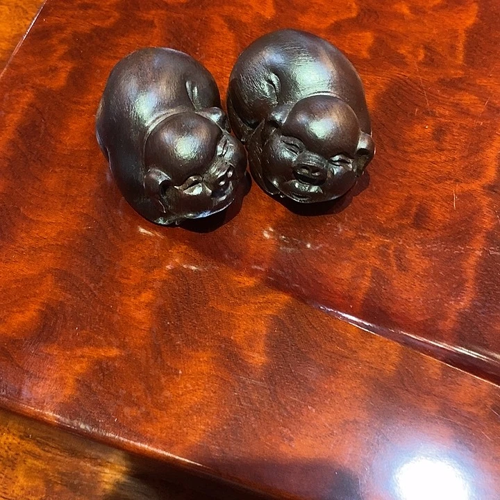 木黑檀实木福猪批发