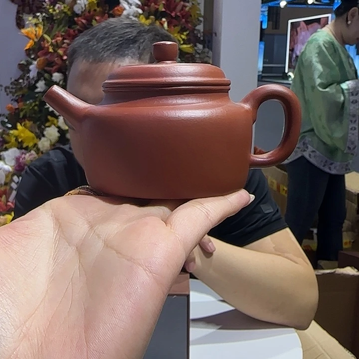 紫砂茶杯朱泥 德钟 130Cc