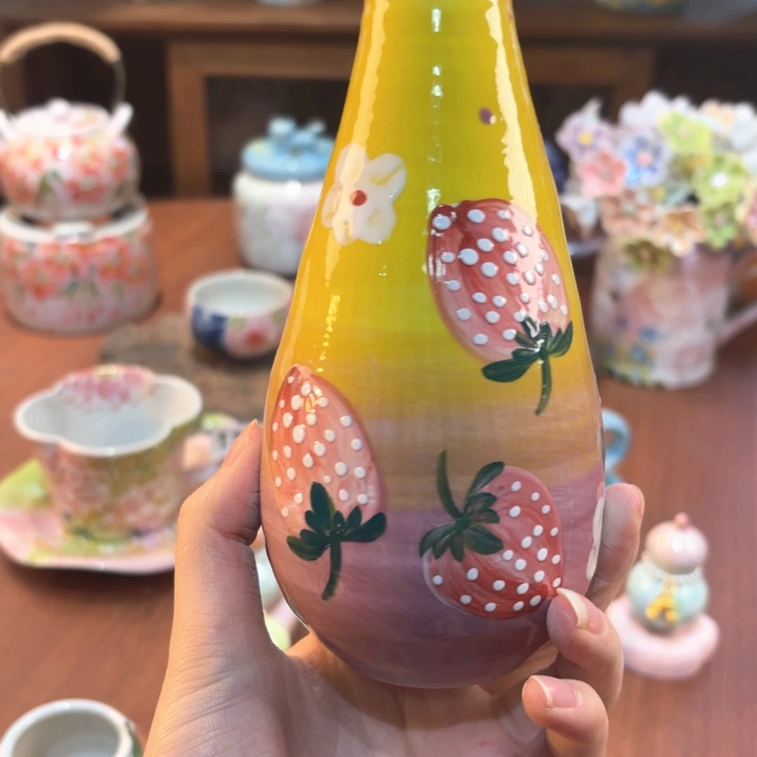 景德镇手绘高温釉下彩陶瓷茶具