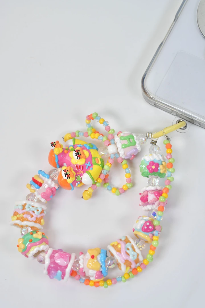 柒柒工艺萌粒手绘重彩捏捏彩绘链