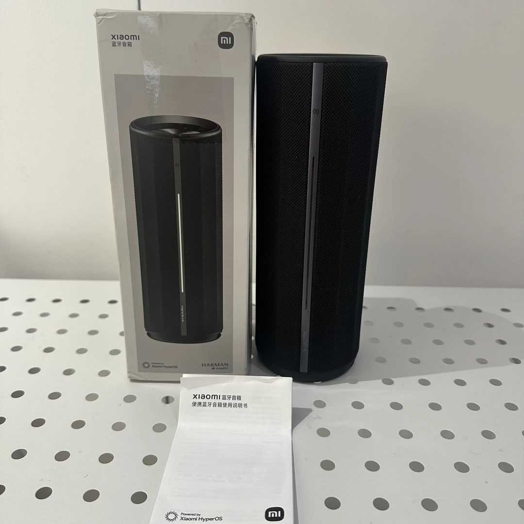 95新 Xiaomi/小米 小米蓝牙音箱 黑色，缺数据线 缺挂绳