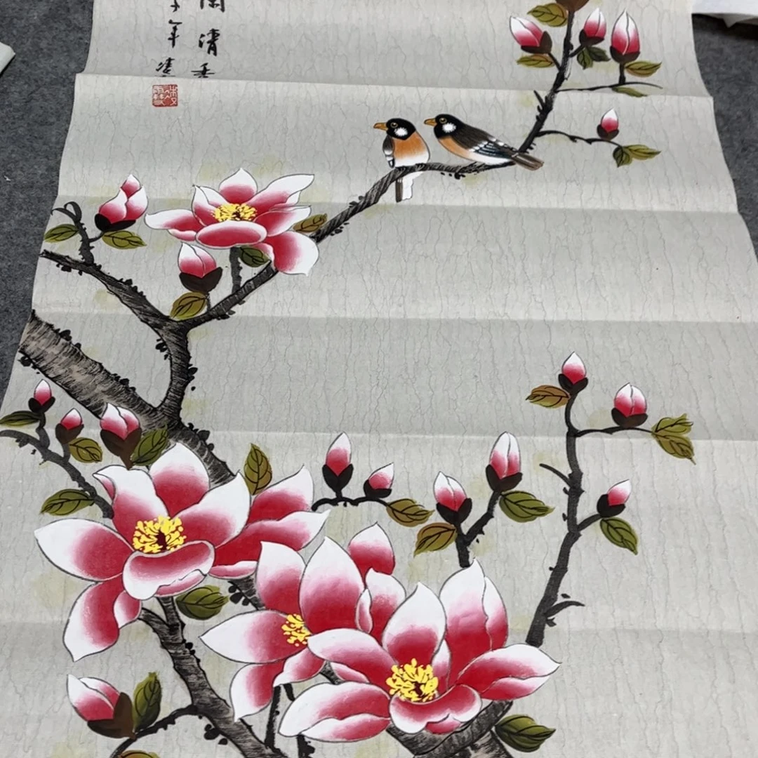 国画12.16纯手绘无边框作品