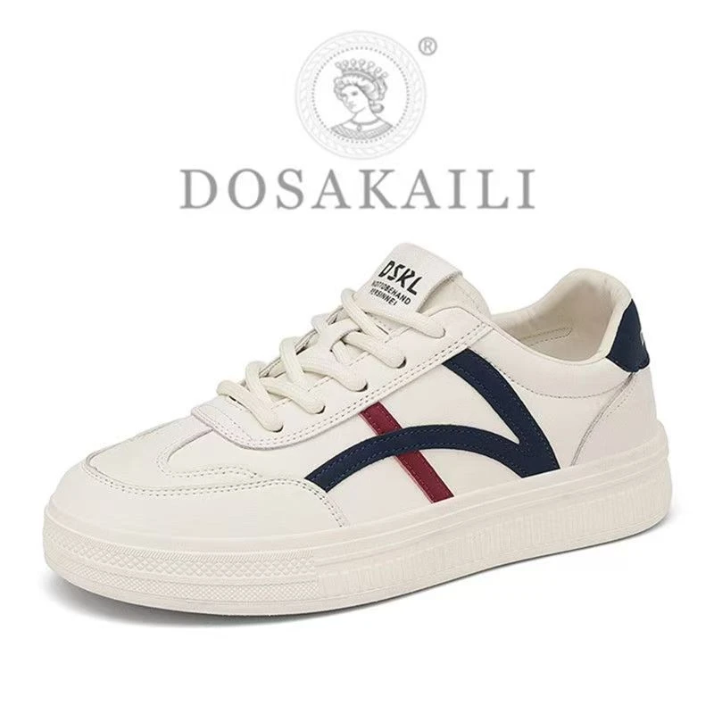 DOSAKAILI 正品正码 新款透气舒适休闲平底板鞋运动小白鞋布鞋