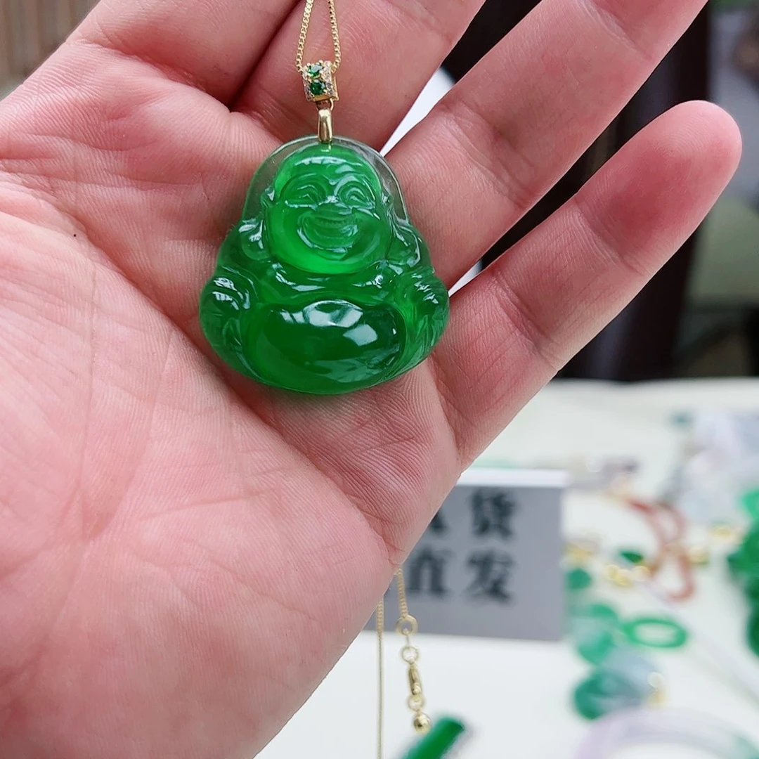 翡翠吊坠(赠链)银S925镶嵌