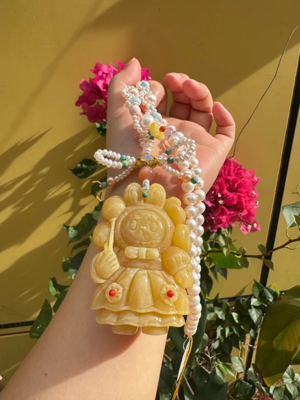 拉布布高货 天然蜜蜡浓蜡质地 （赠链子裸重：47克）