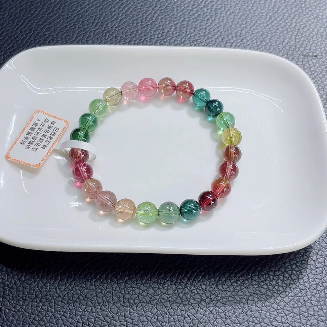 未镶嵌手链碧玺7.8mm左右