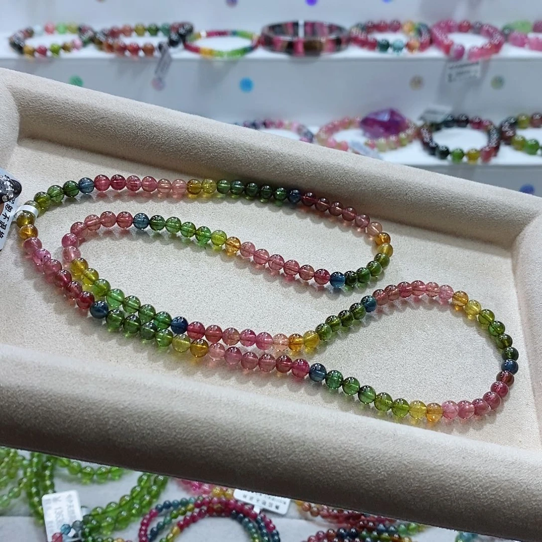 碧玺手链未镶嵌多样性发一条