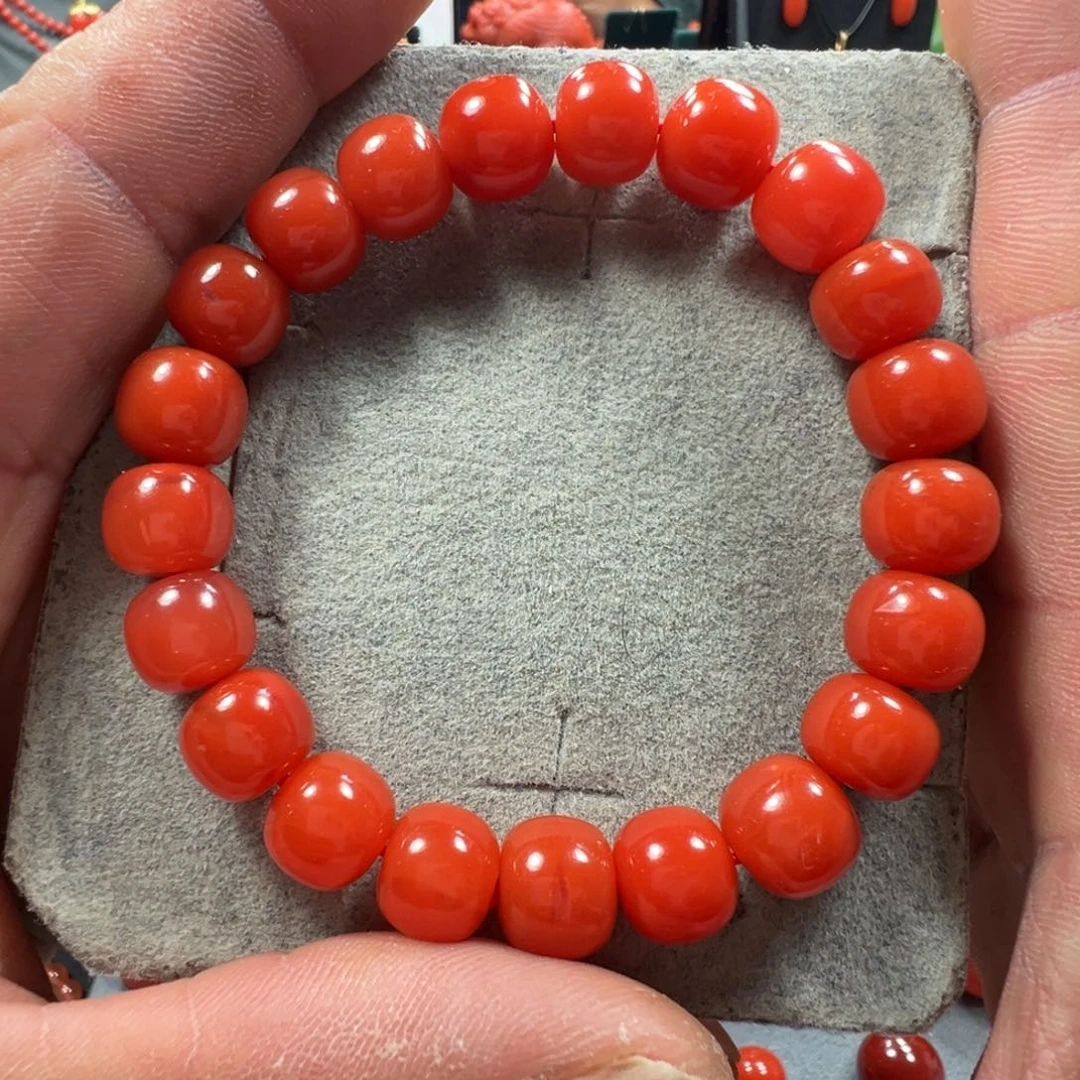 南红玛瑙未镶嵌单圈老型10