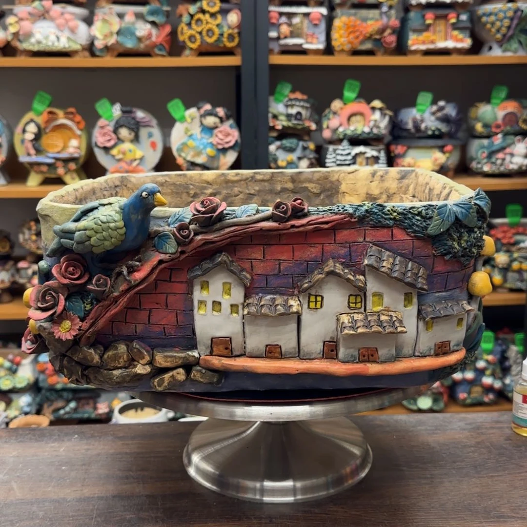 【闪购商品】陶瓷忆***肉粗陶手捏