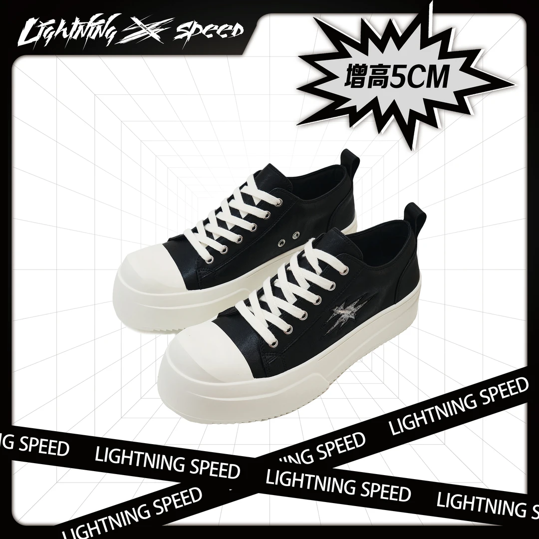 国际时装周明星秀款LightningSpeed闪电大头德比鞋低帮鞋情侣