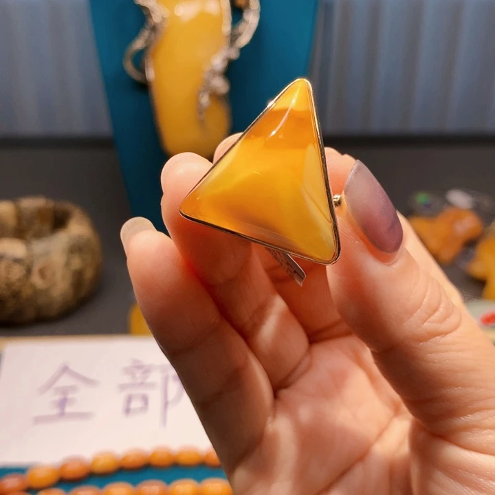 手链琥珀未镶嵌波兰设计款琥珀蜜蜡