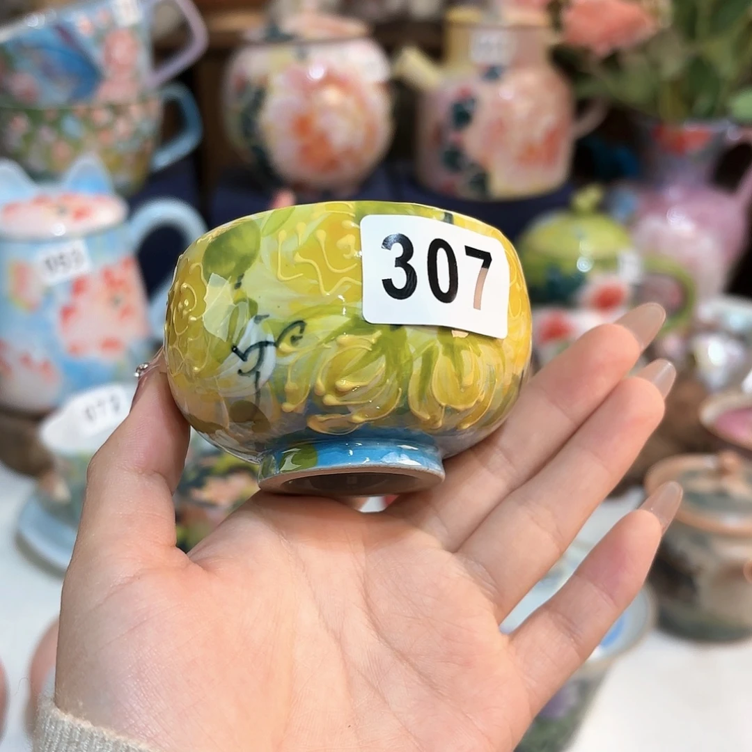 景德镇手绘高温釉下彩陶瓷茶具