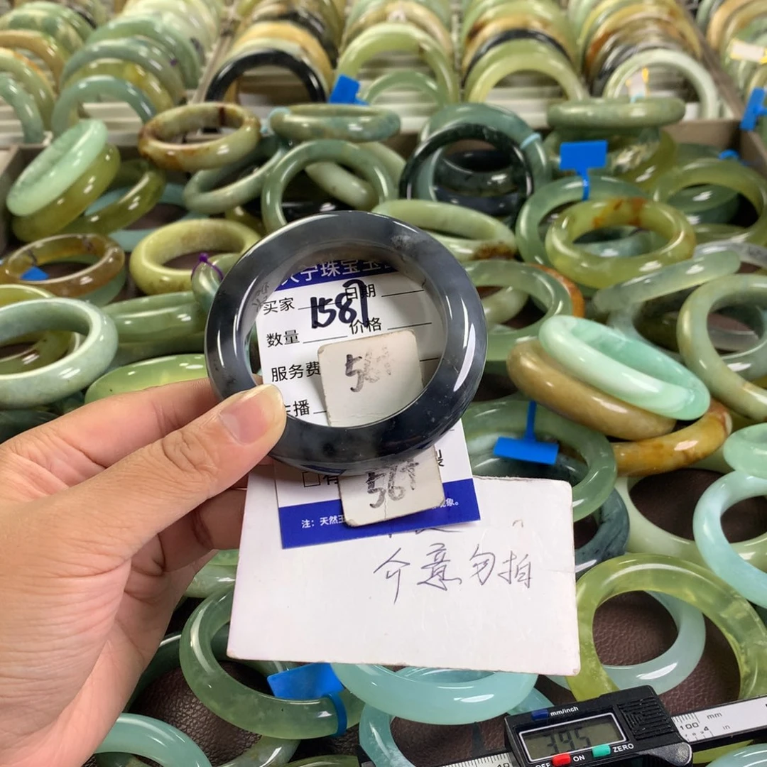 未镶嵌蛇纹石玉手镯1587