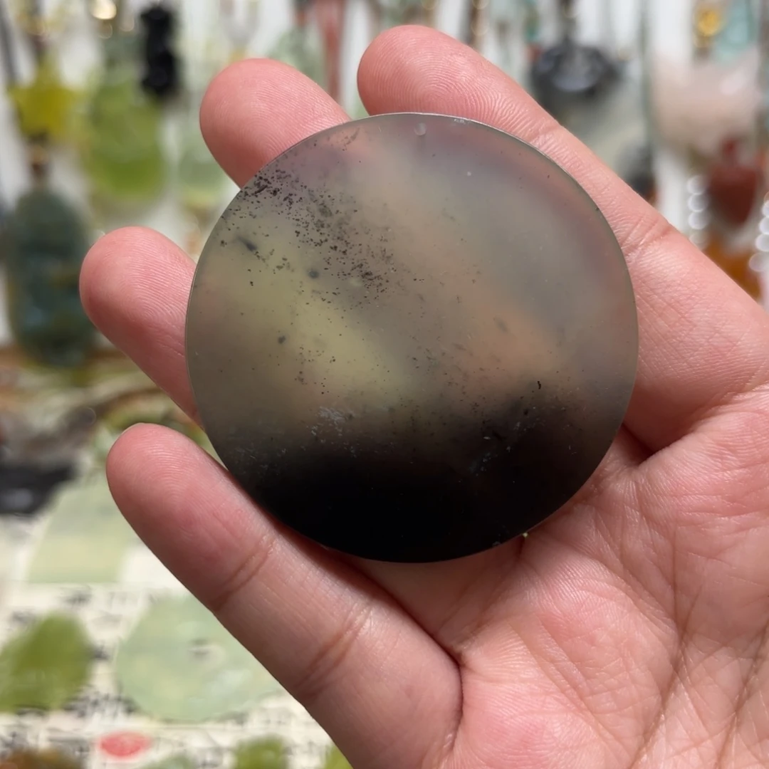 蛇纹石玉合金颈饰