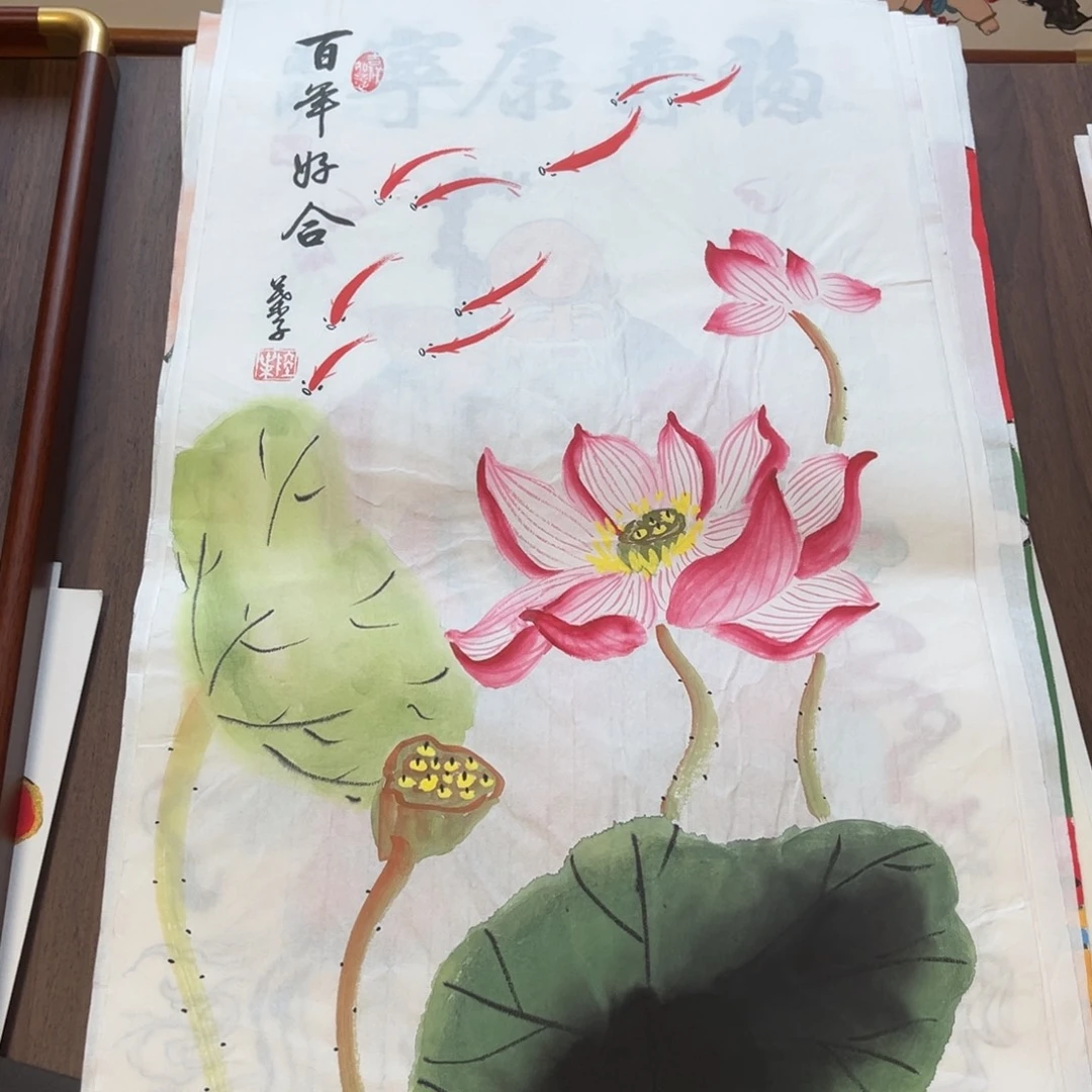 国画纯手绘禅意画作品