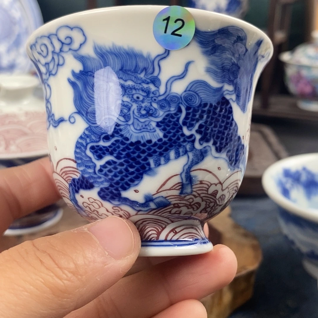 瓷片景德镇手绘青花茶器12