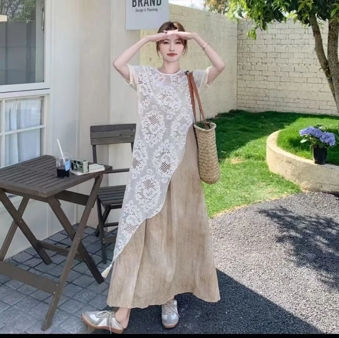 ～（姐姐家）法式氛围感简约通勤韩版时尚套装时尚