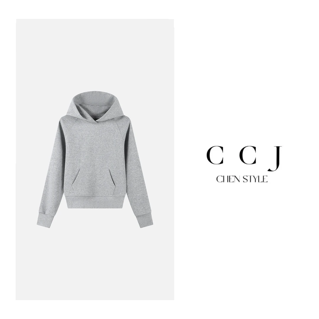 楚楚君~【高光时刻】Y21517连帽时尚休闲百搭潮流卫衣