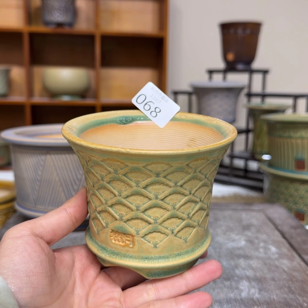 手工花盆 068 内口口径 9cm 外高 cm