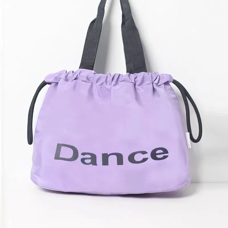 儿童舞蹈包女大童小艺考单肩包成人瑜伽拉丁大容量手提收纳包紫色