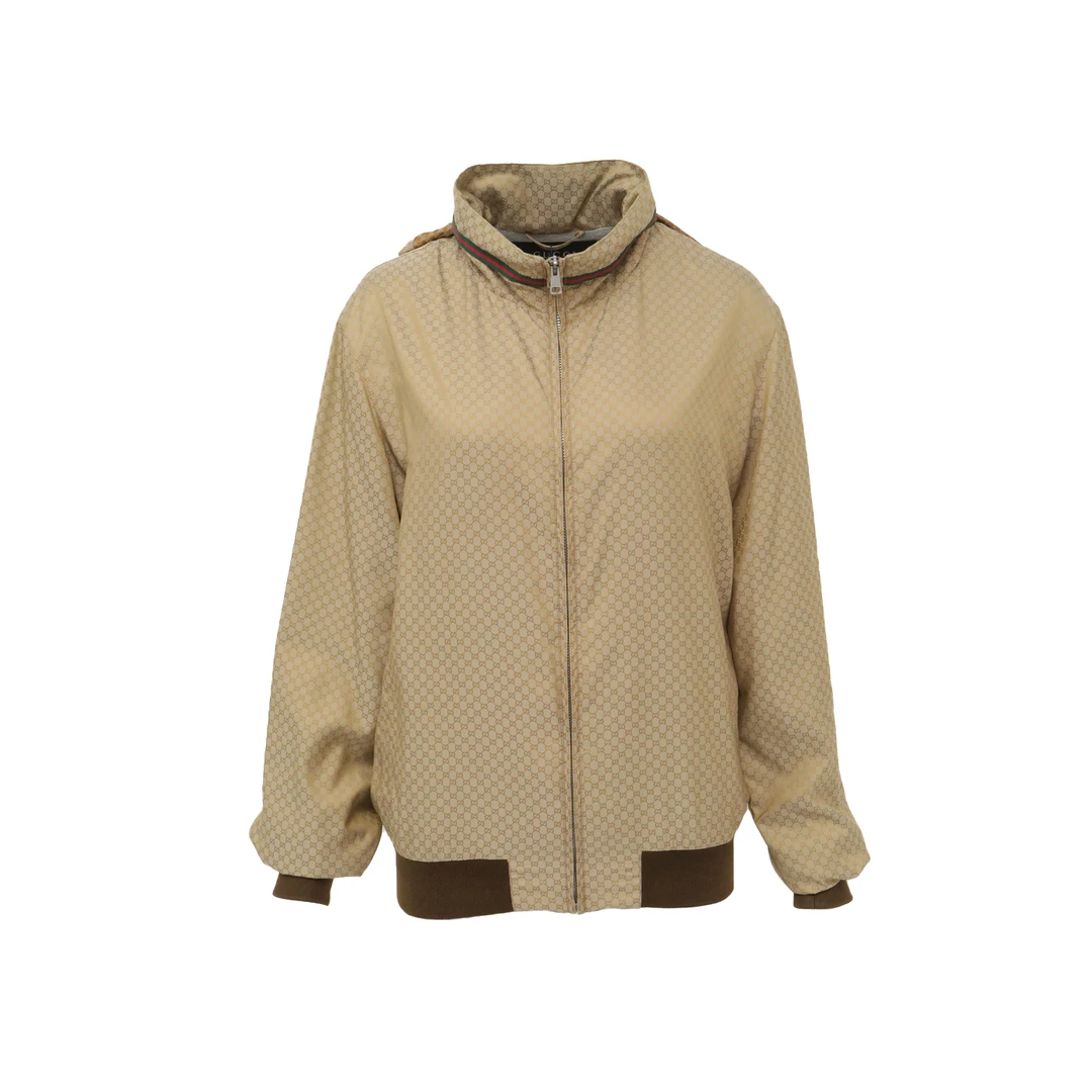 99新 GUCCI/古驰 汤/P235195354/老花 棉 GG 长袖 夹克