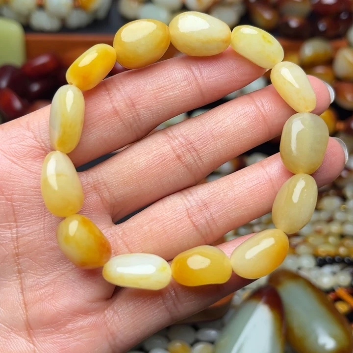 和田玉未镶嵌手链