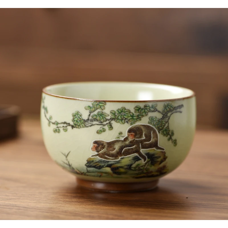 汝岑《猴》禅定杯150ml