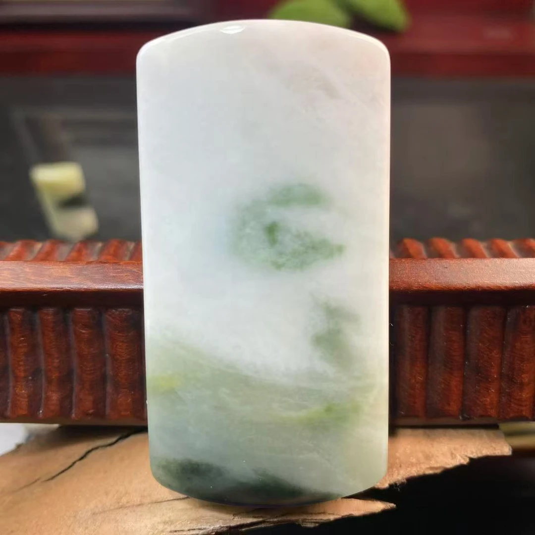 【玉虫】独山玉“追月”天然玉石山水吊坠大师精雕意境挂件手工男女