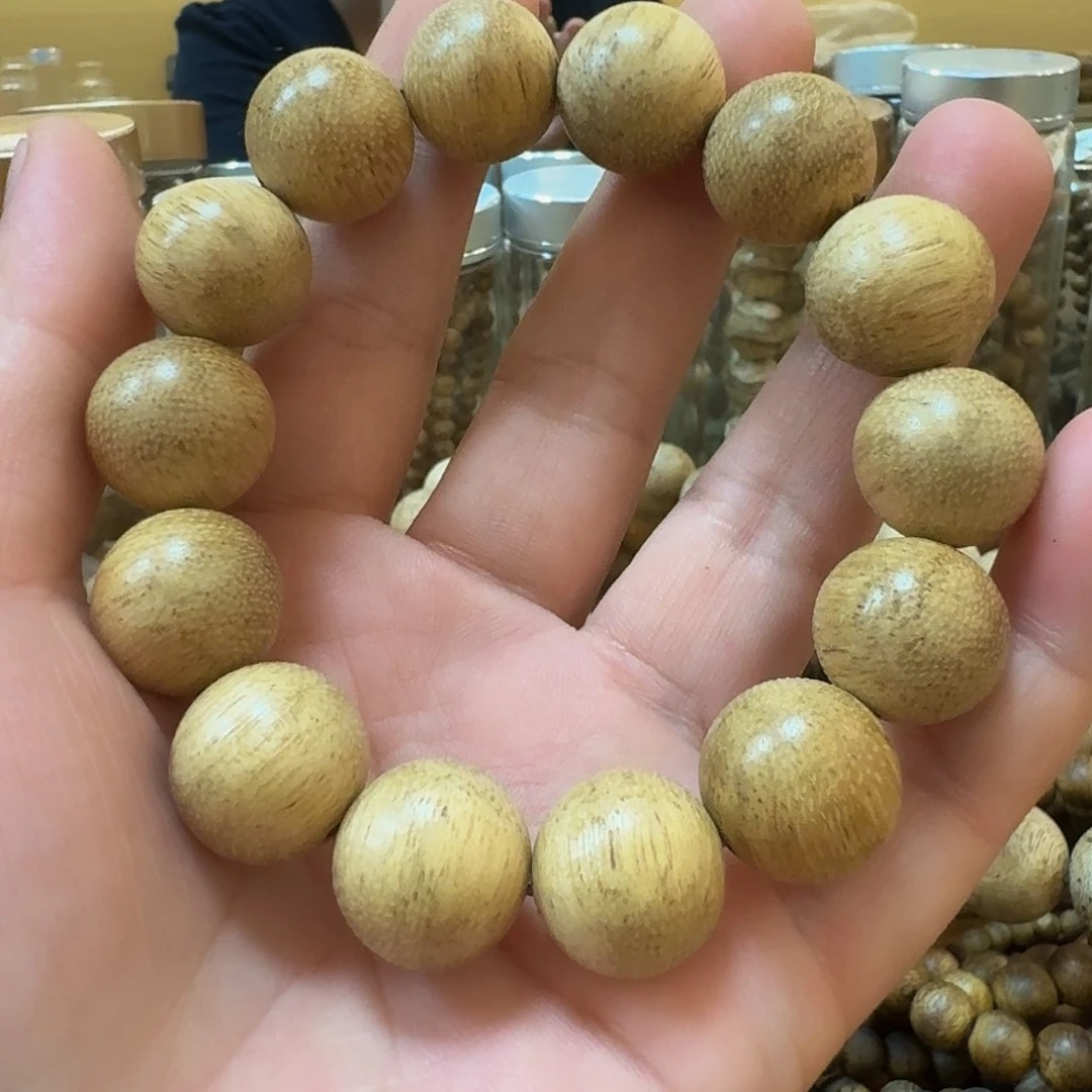 沉香手串海南白木香卡15单圈12克
