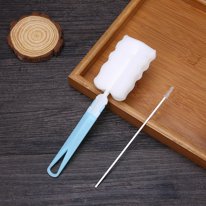 刷子吸管工具奶嘴海绵刷清洁刷洗杯瓶刷刷折叠洗杯刷便携涮子