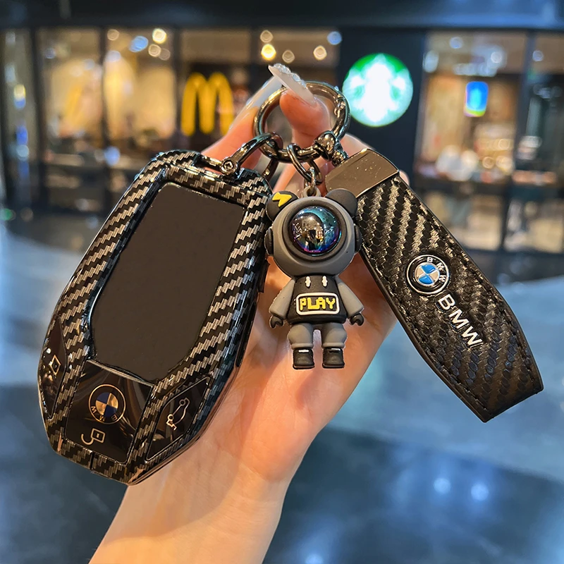适用宝马液晶钥匙套7系730li740车5系 535LE6系GT包X3/X5/X7壳扣