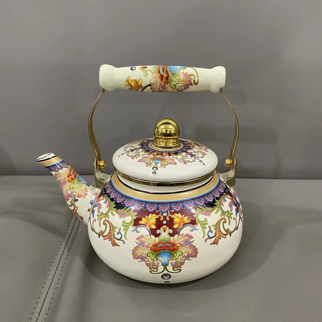 珐琅搪瓷茶壶凉水壶开水壶烧水壶热水壶奶茶壶 HX