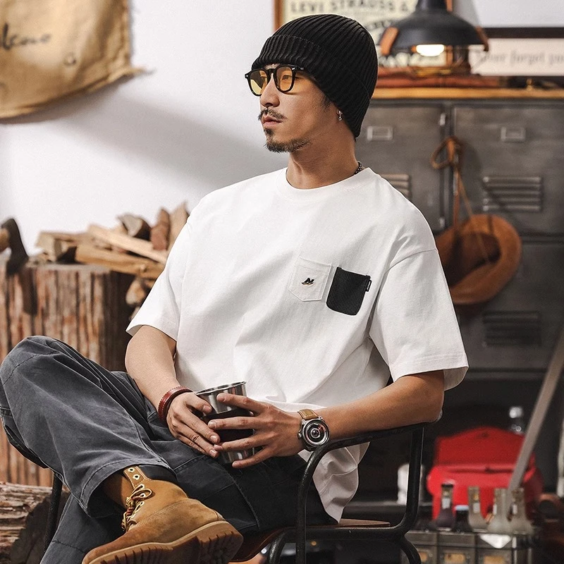 UPURA250g重磅t恤男短袖夏季2025新款潮美式复古潮流时尚休闲百搭