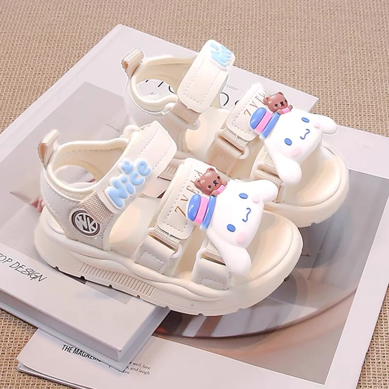 女童凉鞋2025夏季新款儿童玉桂狗卡通防滑凉拖鞋小女孩软底公主鞋