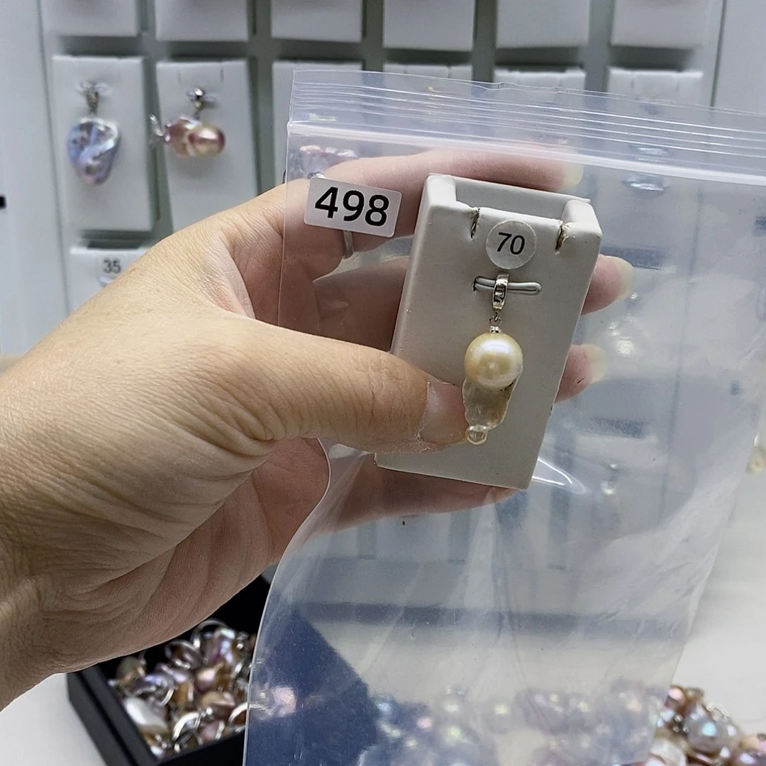 颈饰合金淡水珍珠