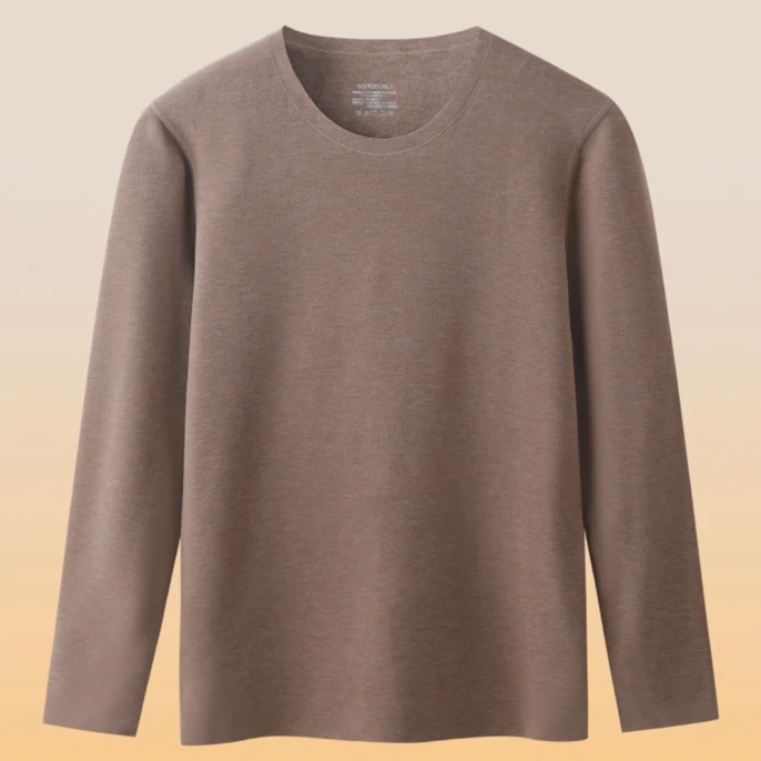 加倍暖山羊绒蚕丝保暖内衣男保暖套装恒温无痕加厚薄绒秋衣秋裤