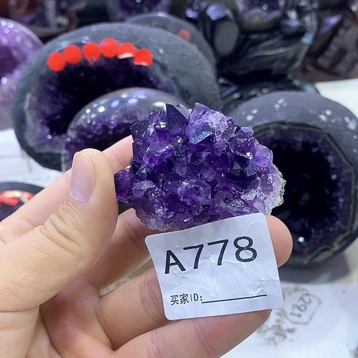 行***紫晶珠宝半成品未镶嵌