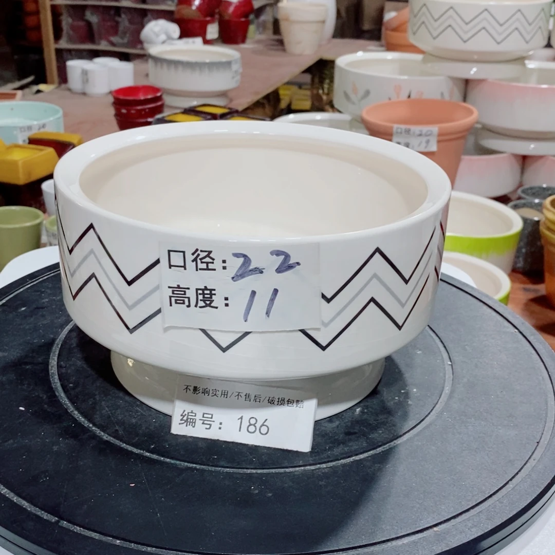 微瑕花盆-186-口22×11-1个