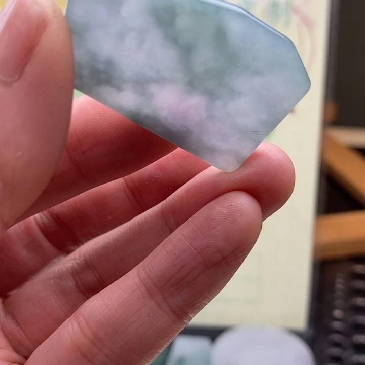 翡翠未镶嵌颈饰缅甸翡翠A货边角