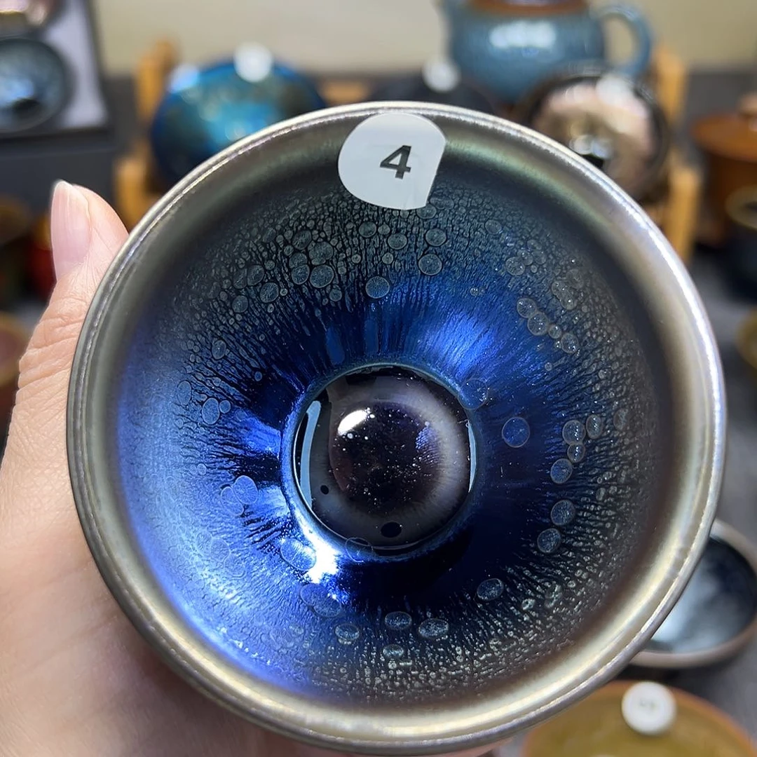 茶盏星空蓝有滴束口