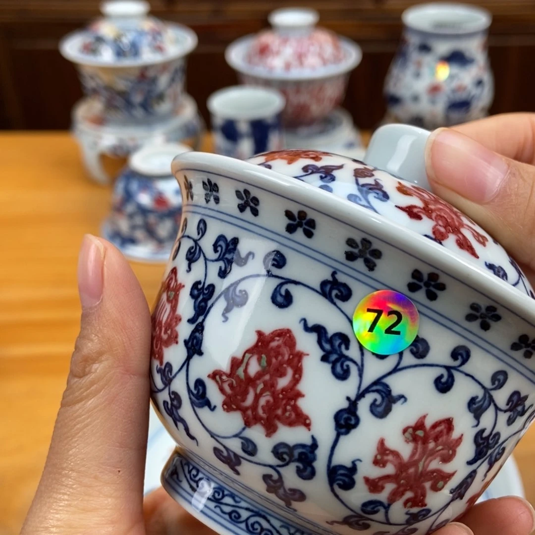 手绘现代茶具非古董