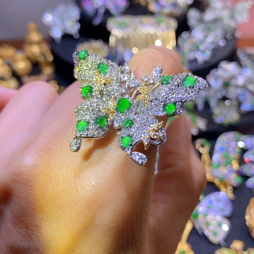 【闪购商品】银S925镶嵌挂件翡翠