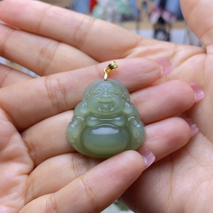 ღ***༄和田玉银S925镶嵌颈饰