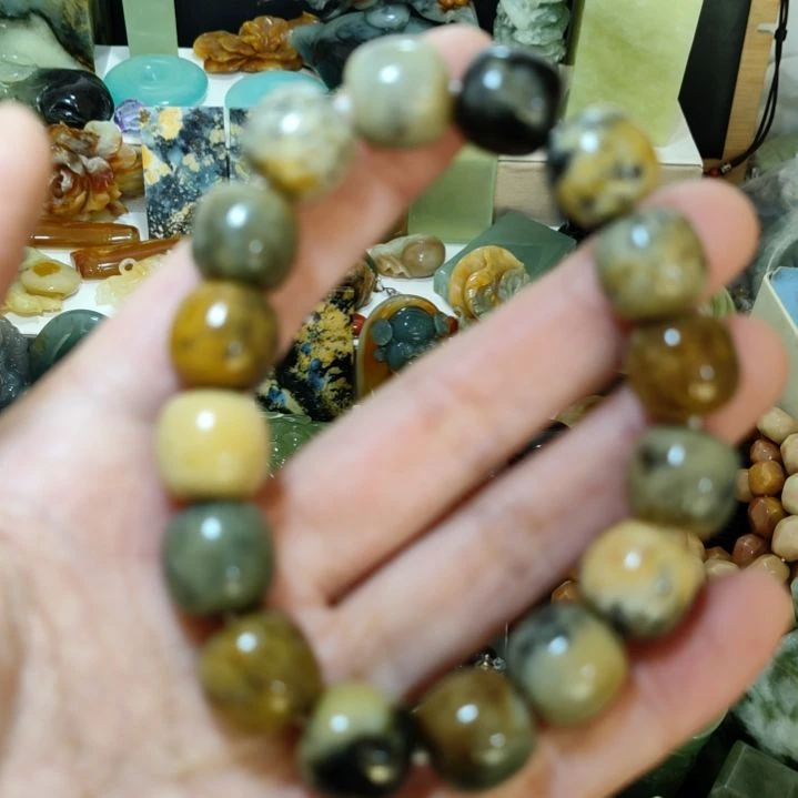 岫玉未镶嵌手串手串手串