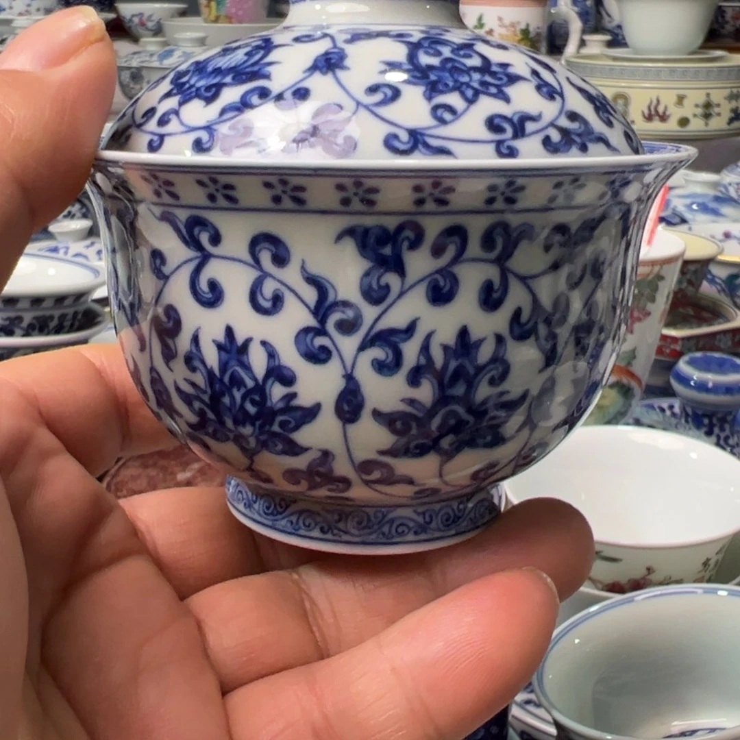 盖碗一*酒景德镇陶瓷艺术