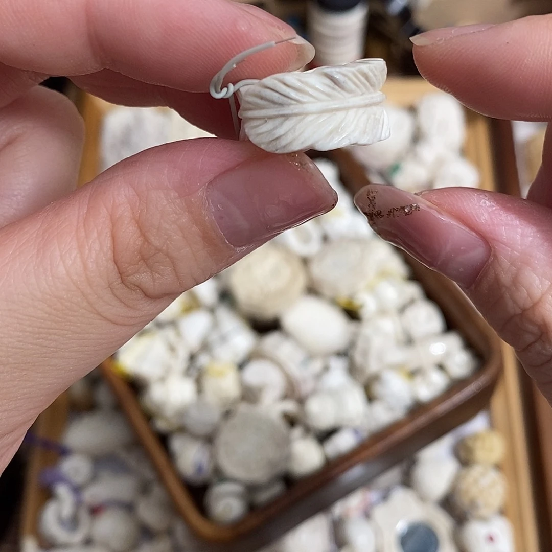 把件鹿骨M52羽毛鹿角跑环内径10右右不退换